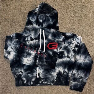 CycleBar Cropped Tie-Dye Hoodie